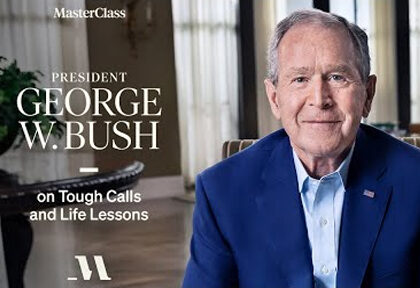 تصویر جرج بوش در مسترکلاس